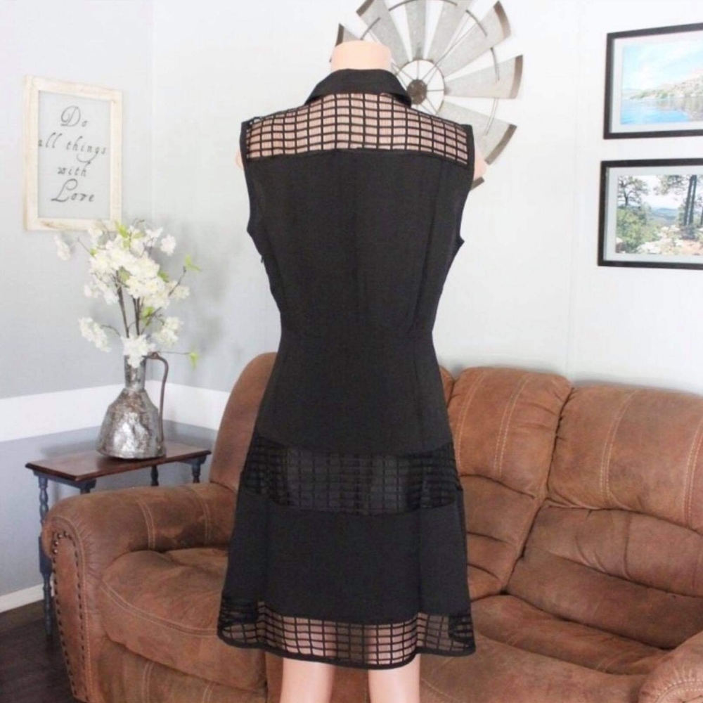 Avon Ciao Bella Black Fit & Flare Dress Medium - Picture 6 of 8